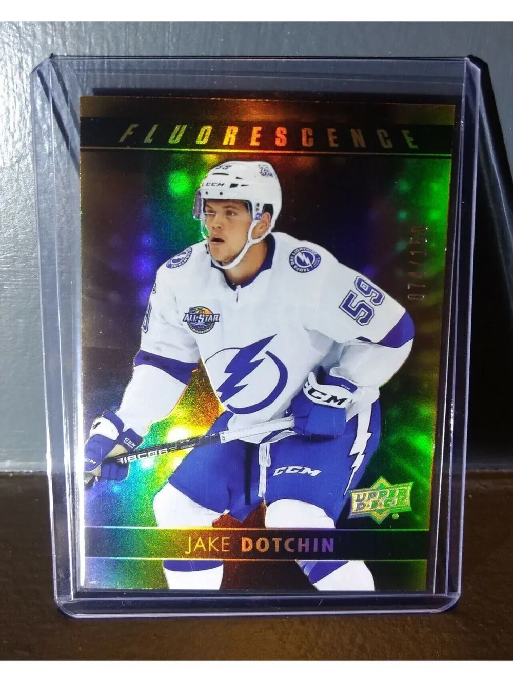 2017 Jake Dotchin Upper Deck Fluorescence #F-12 Hockey Card #/150